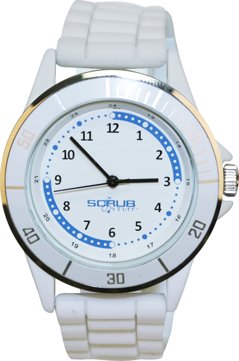 NURSE'S CHOICE WATCH WHITE SIL