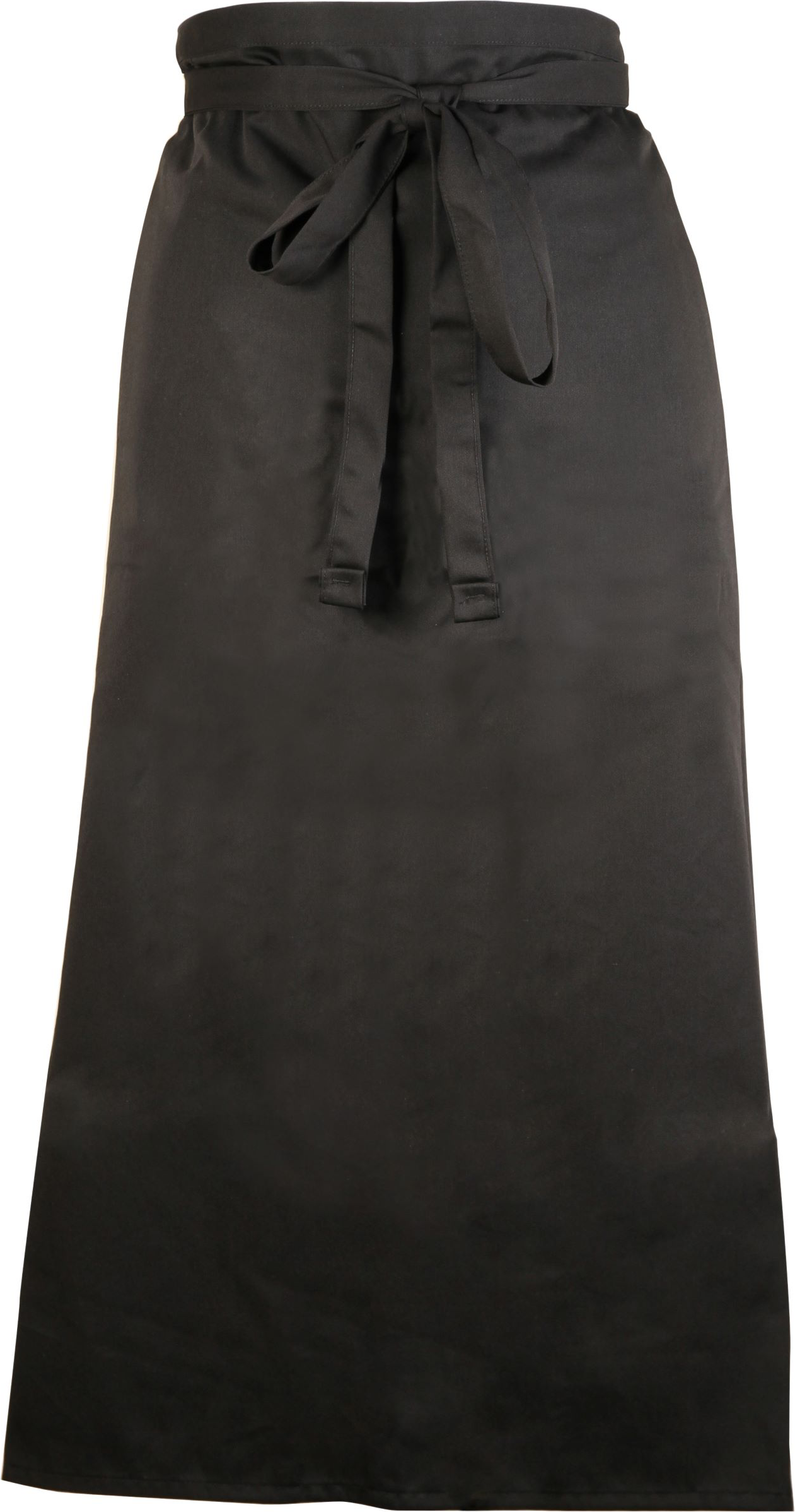 2 SIDE BISTRO APRON BLK 33X29