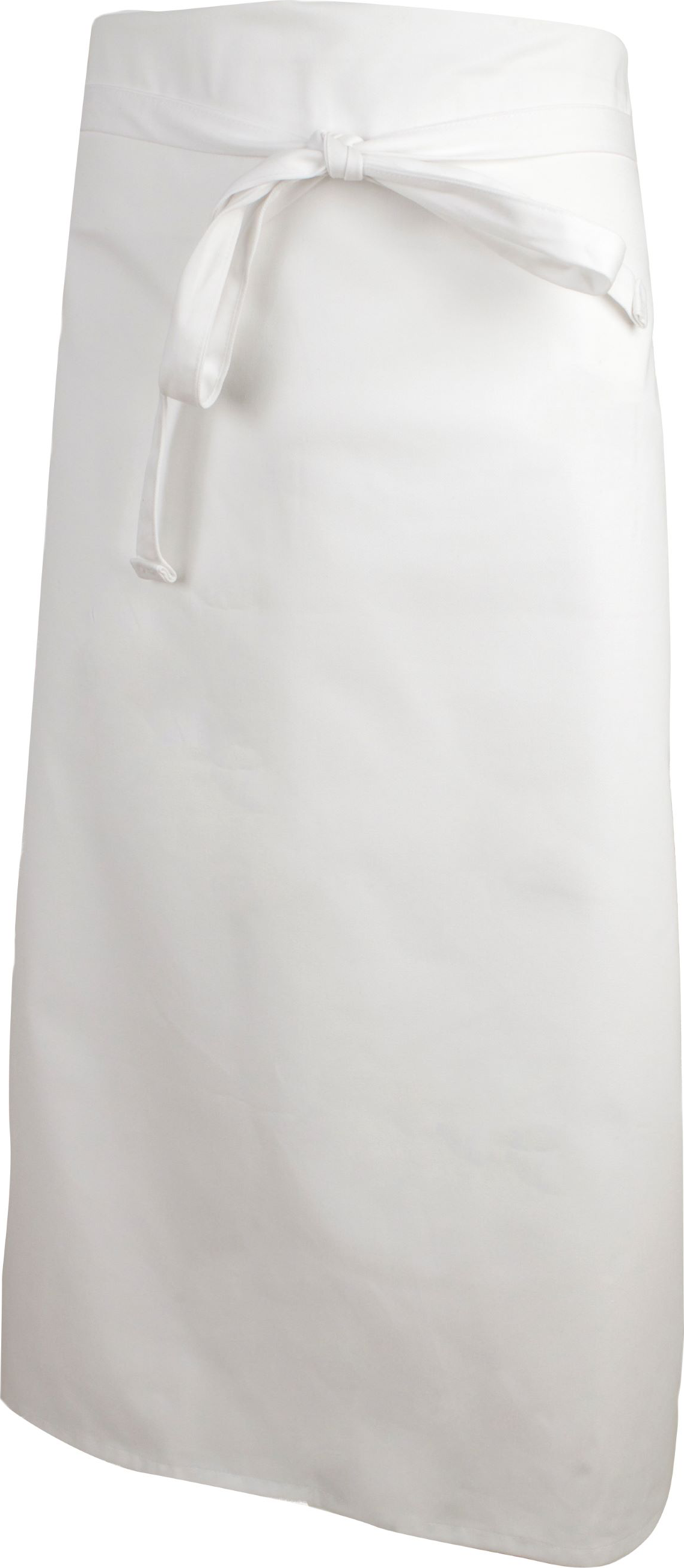 4 SIDE BISTRO APRON WHT 33X29