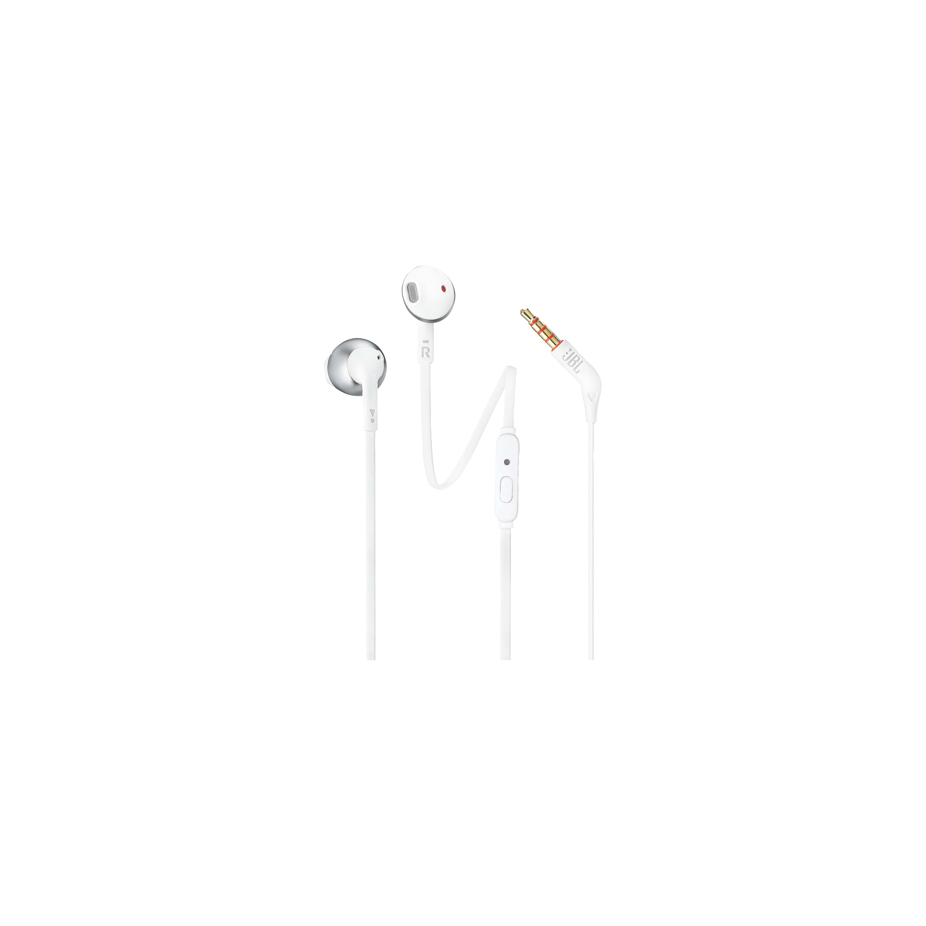 JBL - TUNE 205 Wired In-Ear Headphones - Chrome