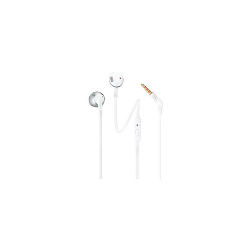 JBL - TUNE 205 Wired In-Ear Headphones - Chrome