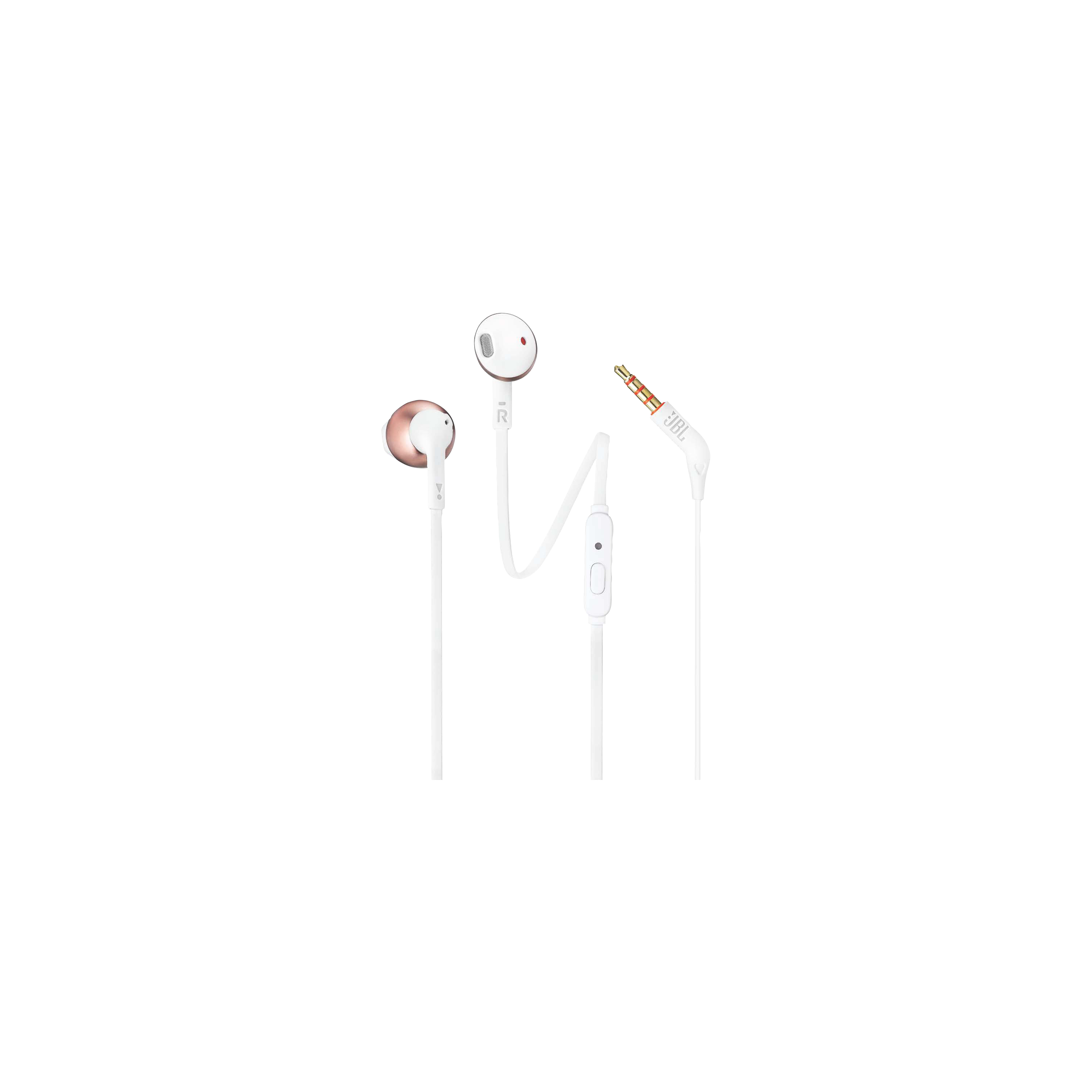 JBL JBLT205RGDAM T205 in-Ear Headphone with One-Button Remote/Mic, Rose Gold (B07PHVQVKL)
